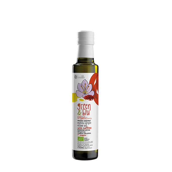 Organic Extra virgin olive oil with Saffron