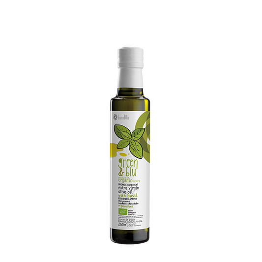 Organic Extra virgin olive oil with Basil
