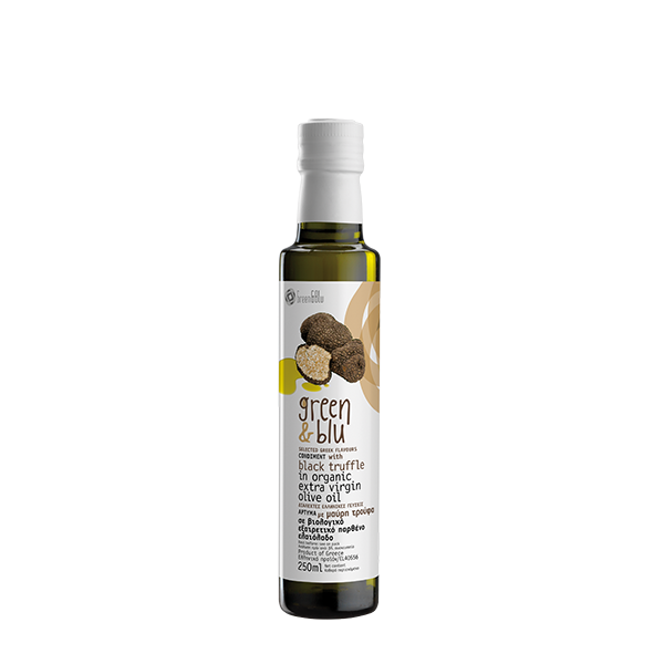 Organic Extra virgin olive oil with Black Truffle