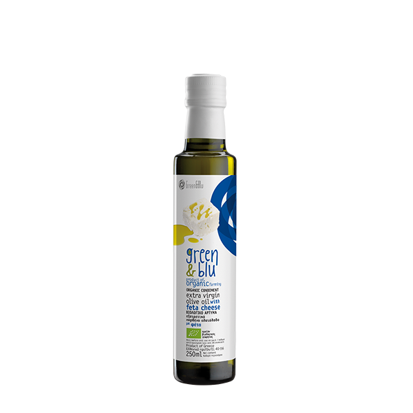 Organic Extra virgin olive oil with Feta cheese