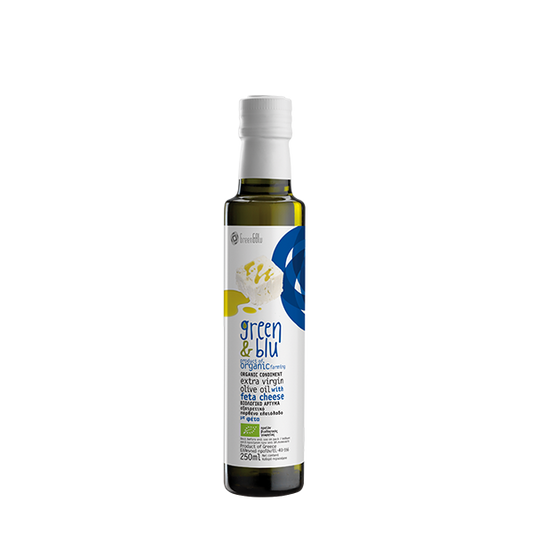 Organic Extra virgin olive oil with Feta cheese