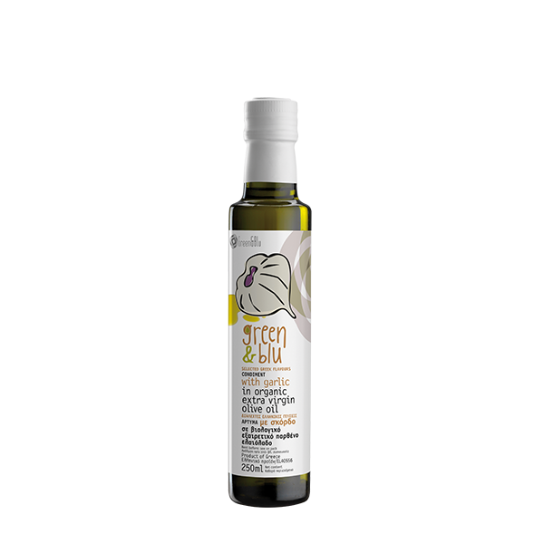 Organic Extra virgin olive oil with Garlic