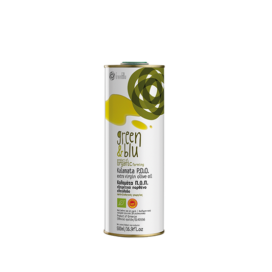 Green & Blu Organic Kalamata P.D.O. EVOO Tin